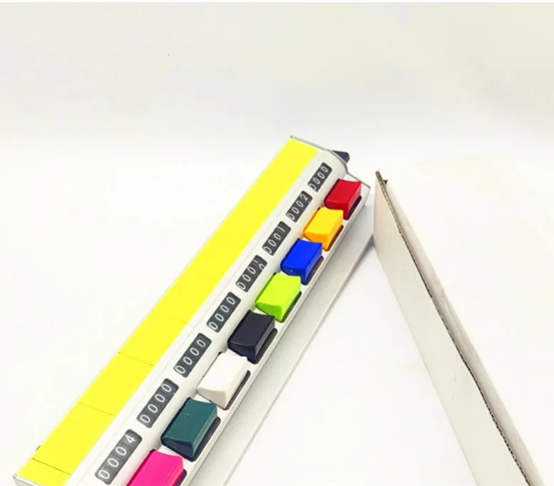 6/8 - Row Hand - Press Bench - Mounted Laboratory Cell Conjoined Aluminum Alloy Manual Counter