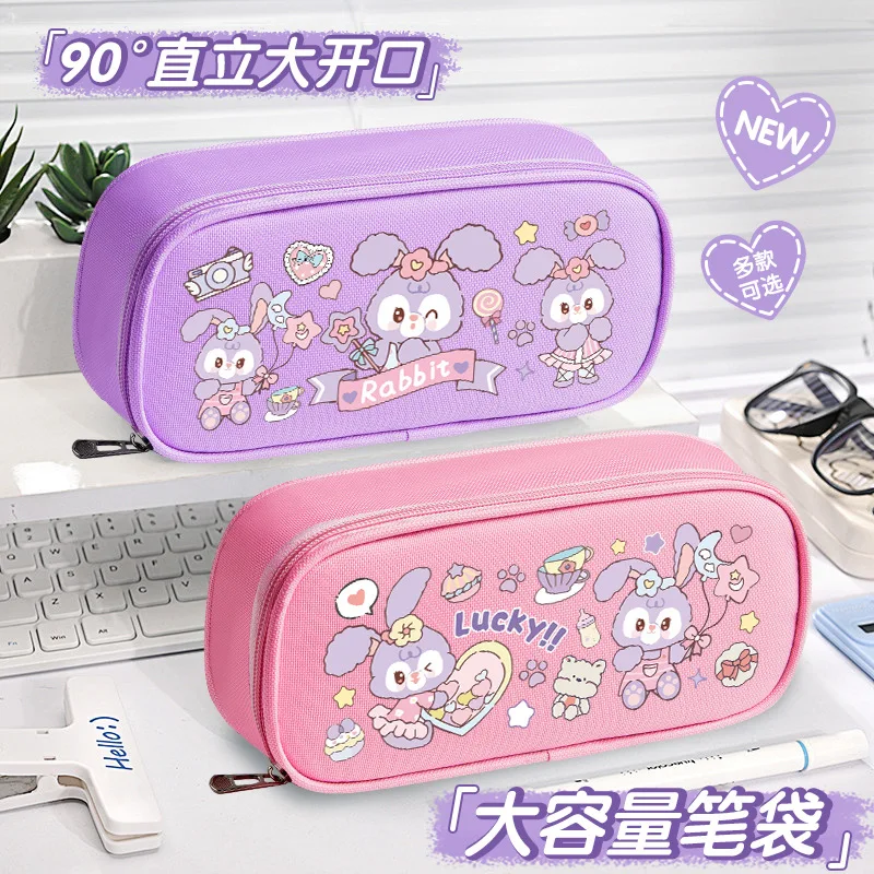 

New Disney Starry Dew Pencil Case Kawaii Elementary School Stationery Box 3D Pop-Up Pencil Case Large Capacity Storage