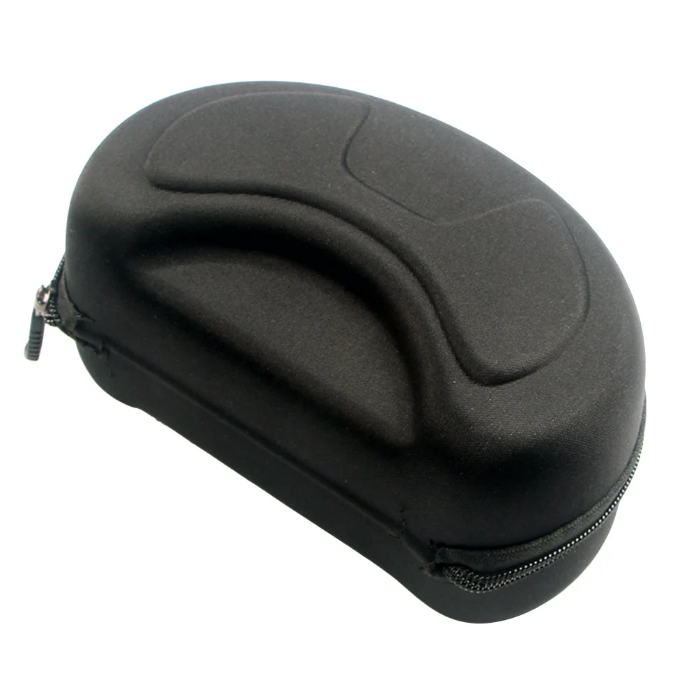 صندوق نظارات التزلج الفاخر، هيكل إيفا متين، تصميم داخلي مبطن بالكامل يناسب معظم النظارات الكبيرة باللون الأسود