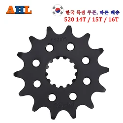 Motorcycle 520 14T 15T 16T Front Sprocket Chain Wheel For Yamaha Off Road WR250 YZ250 MT-25 MT-03 TDR250 TZR250 YZF-R25 YZF-R3