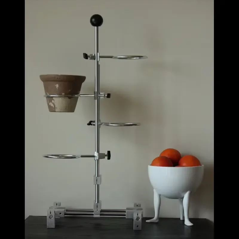 Adjustable Metal Plant Stand Multi Layer Flower Pot Holder Hanging Garden Display Rack Indoor Outdoor Home Decor Furniture