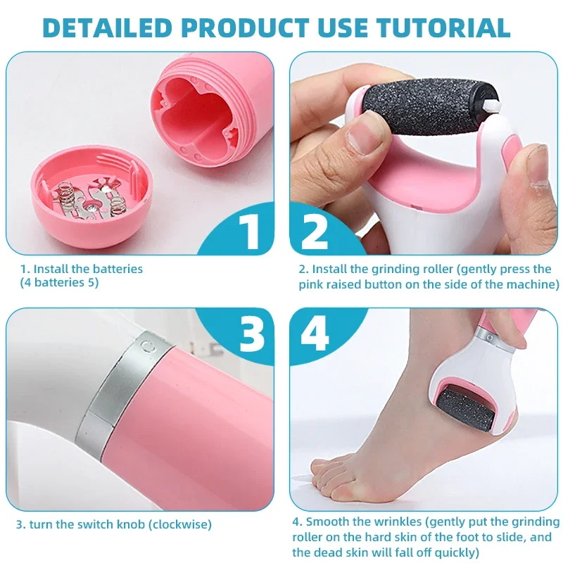 DIOZO Usb Foot Care Tool Dead Skin Callus Remover Foot Grinder Pedicure Tools Foot Care Grinding Machine