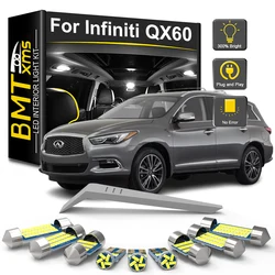 BMTxms 14Pcs LED Interior Light Bulb Kit For Infiniti QX60 2013 2014 2015 2016 2017 2018 2019 2020 2021 Car Reading Dome Trunk