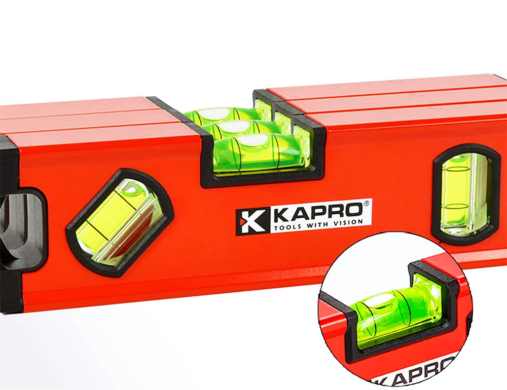 Kapro-tragbare magnetische Wasserwaage, Nivellierwerkzeug für den Aluminiumbau, Messwasserwaage, 10 cm, 15 cm, 20 cm – Detail 9