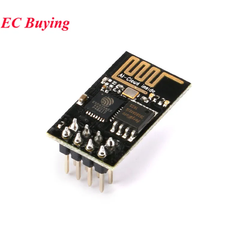 5pcs/1pc Mini ESP-01 ESP8266 ESP01 Serial WIFI Wireless Module Transceiver Board PCB