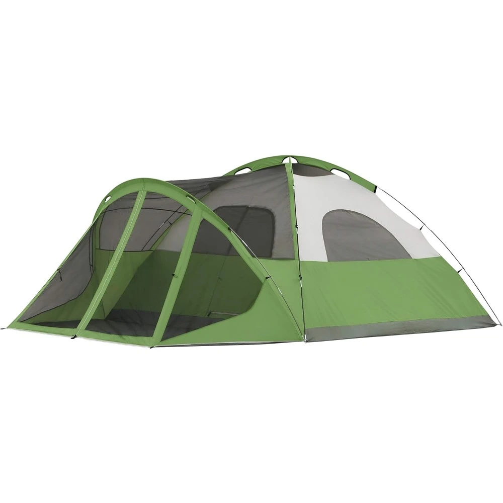 Screened Camping Tent,8 Person Weatherproof Tent with Roomy Includes Rainfly, Carry Bag, Easy Setup and Screened-In Porch