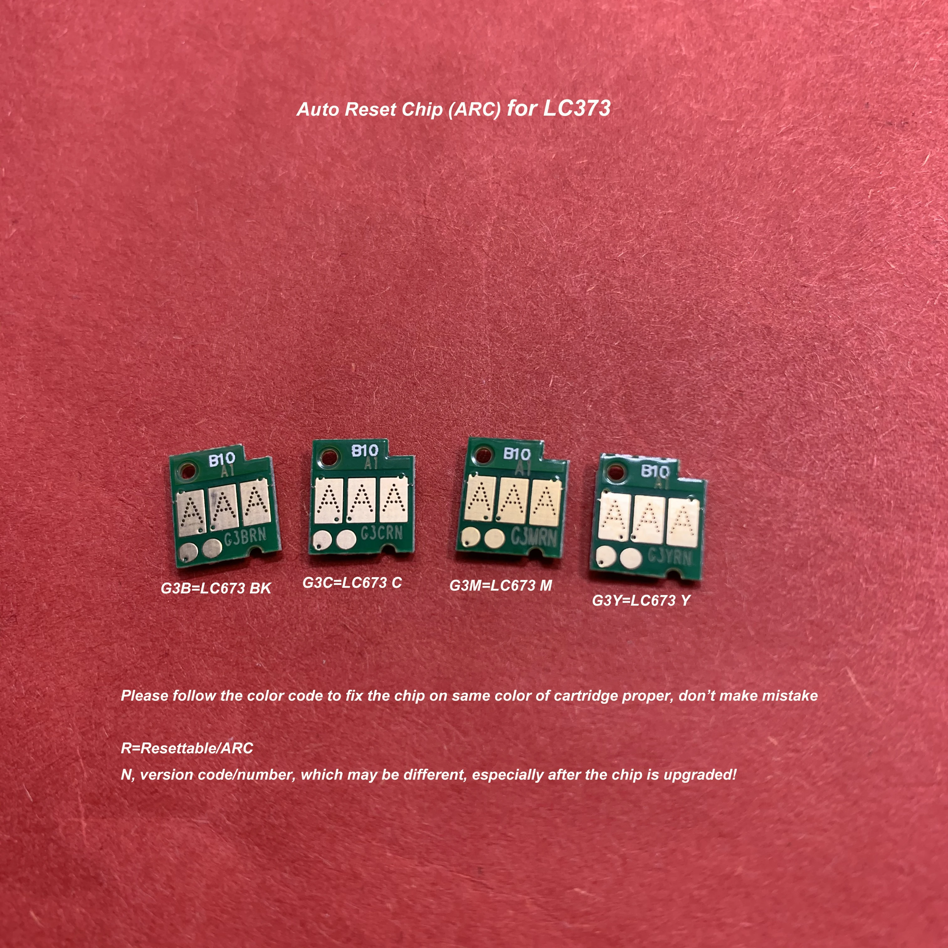 

4Color Auto Reset Chip for LC673 Ink Cartridge ARC Chip for Brother MFC-J2320 MFC-J2720 printer