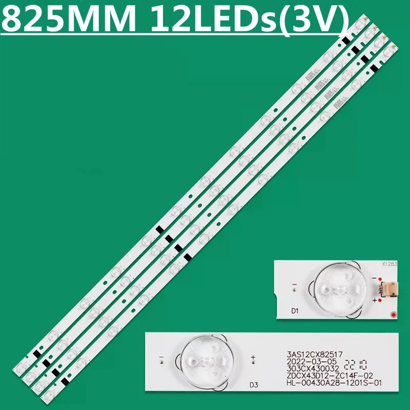 LED Backlight Strip For LE106S16FM LE-4219 RF-AD420E32-1201S-03 ZDCX43D12-ZC14F-02 HL-00430A28-1201S-01 CX430DLEDM LC430DUY-SHA1