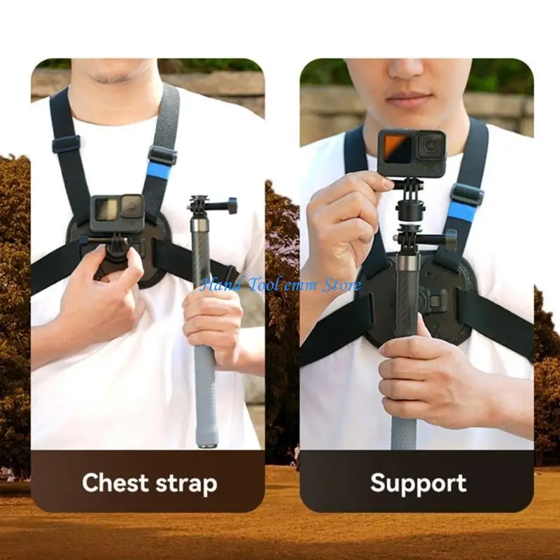 

H37F Flexible Chest Mount Harness for POCKET 3 Camera Mount Straps for Unique View