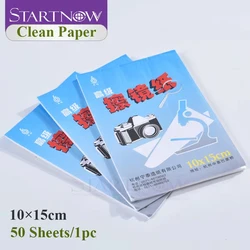 1pc 50 Sheets Optics Lens Tissue Clean Paper Soft Cleaning Wipes Booklet For Camera Microscope Laser Filter Glass