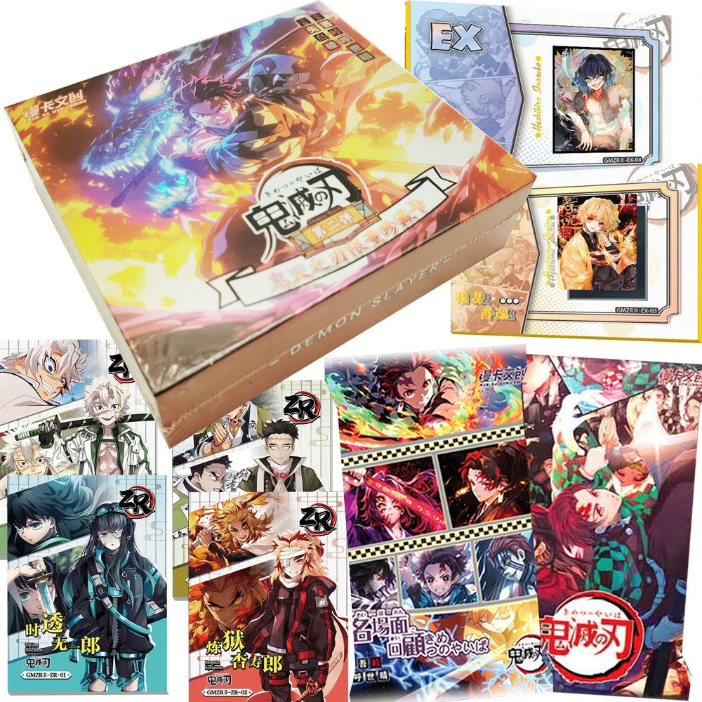 

Demon Slayer Collection Cards Japanese Popular Hot Blooded Anime Characters Kamado Tanjirou Rare Limited Edition Cards Toy Gift