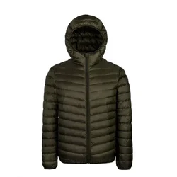 Piumino da uomo 2024 nuovo 90% piumino d'anatra bianco piumino Super leggero cappotto termico leggero da uomo cappotto di piume con cappuccio