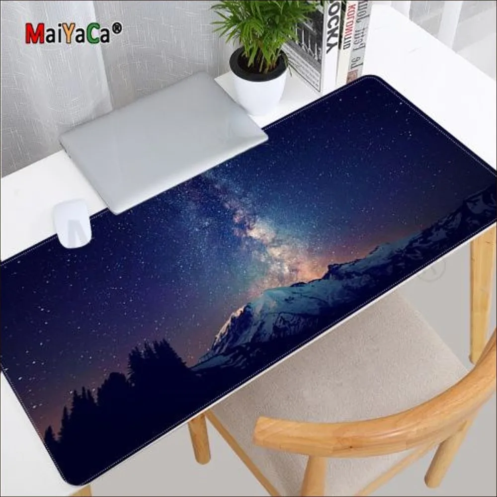 Starry sky Mousepad Custom Skin Desktop Desk Mat Kawaii Gaming Accessories Students Writing Pad for PC Computer Table