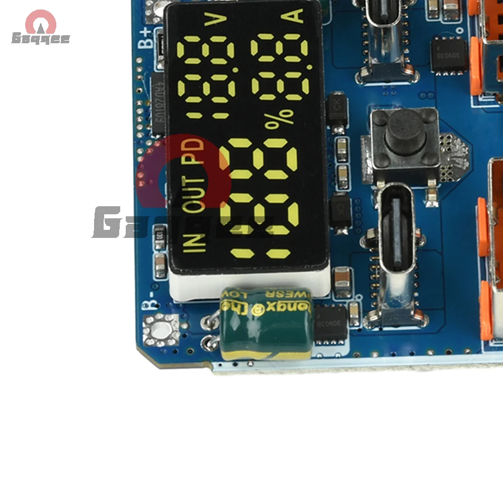 100W PD Bidirectional Power Module 4S Battery 20V5A Fast Charger with Voltage Current Display & Multiple Protocols