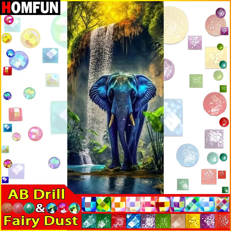 HOMFUN Fairy Dust AB Diamond Embroidery DIY Diamond Painting Kit 