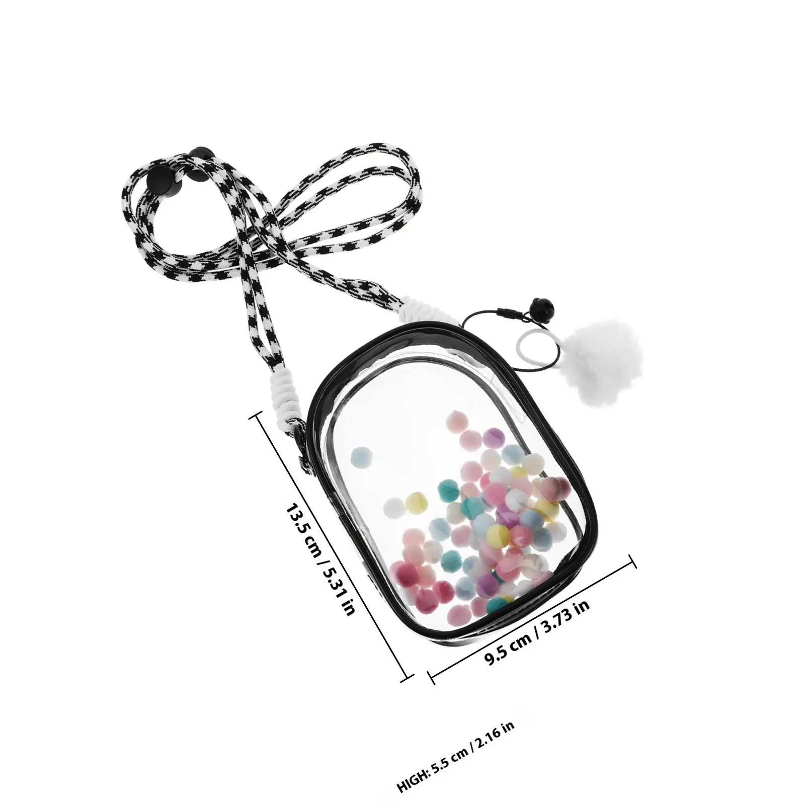 Transparent PVC Figure Display Bag Portable Hanging Organizer for Collectibles Clear Travel Storage Case for Small Figures