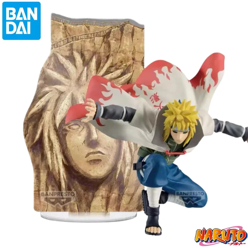 متوفر في المخزون بانداي الأصلي بانبريستو ناروتو ناميكازي ميناتو نموذج لجسم دمية العلامة التجارية الجديدة شخصيات أنيمي محاصر