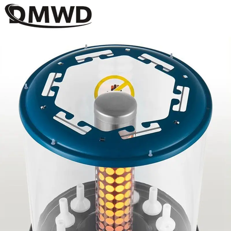 شواية شواية كهربائية أوتوماتيكية بدون دخاني شواية باربيكيو عمودية موحدة للتدفئة آلة كباب خروف 12 أسياخ التحكم في القوة النارية