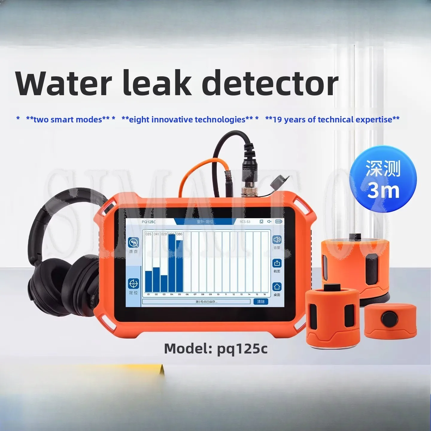 Underground Water Leak Detector | Pipeline Leak Locator for Fire/Water Pipes | Audio Leakage Tester