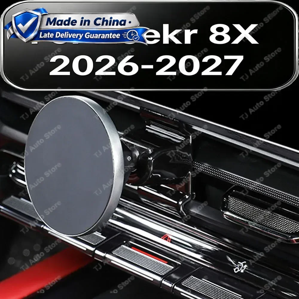 Novo! Para Zeekr 8X 2026-2027 Suporte Magnético para Telefone, Montagem na Tela de Navegação do Console Central, Modificação Interior, Acessórios para