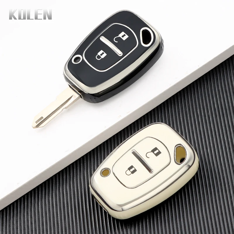 TPU Car Key Case Fob Cover For Vauxhall Opel Vivaro For Renault Movano Trafic Kango 2 Button Protector Shell Accessories