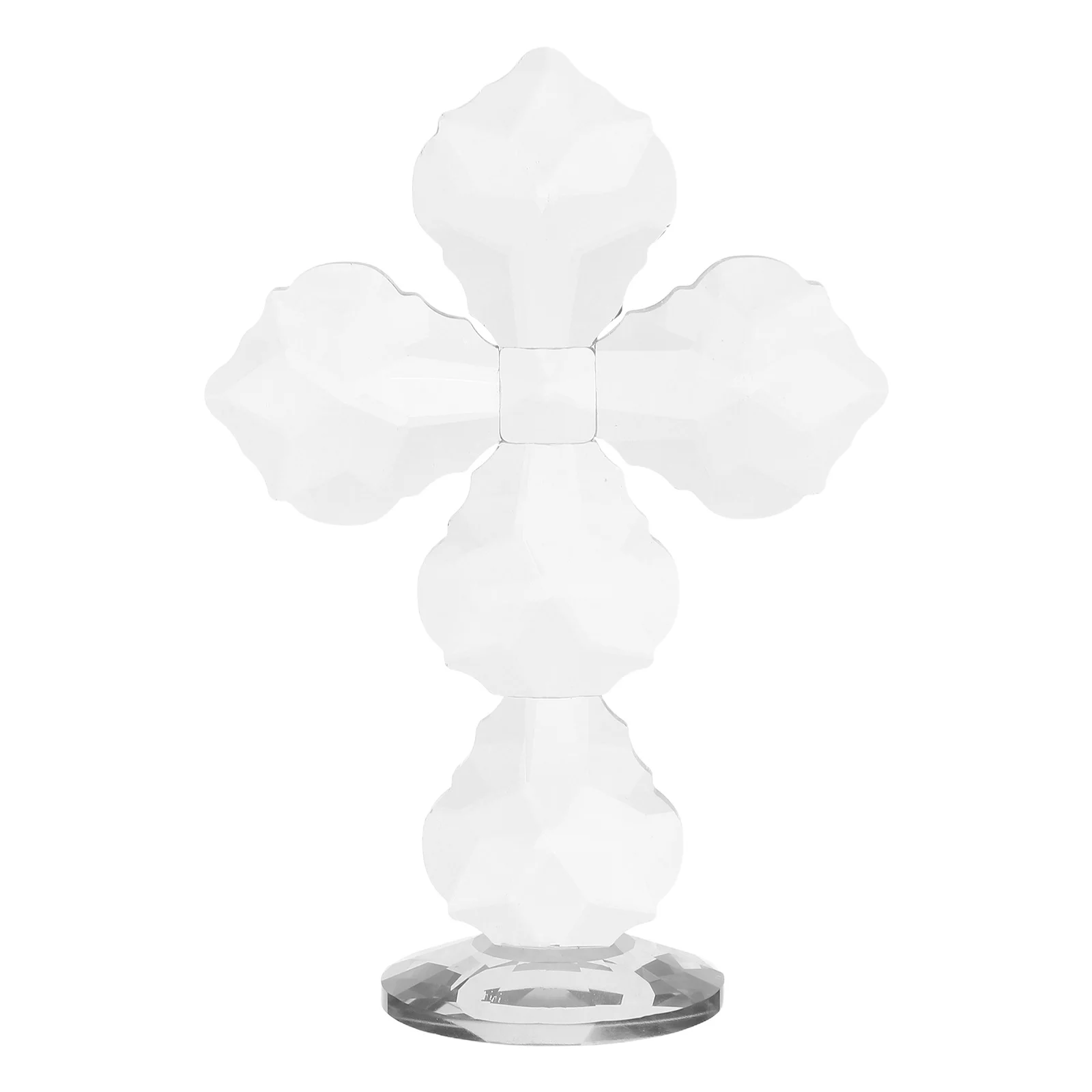 

Stunning Crystal Cross Religious Decor Intricate Craftsmanship Perfect for Home Office Christian Cross for Home