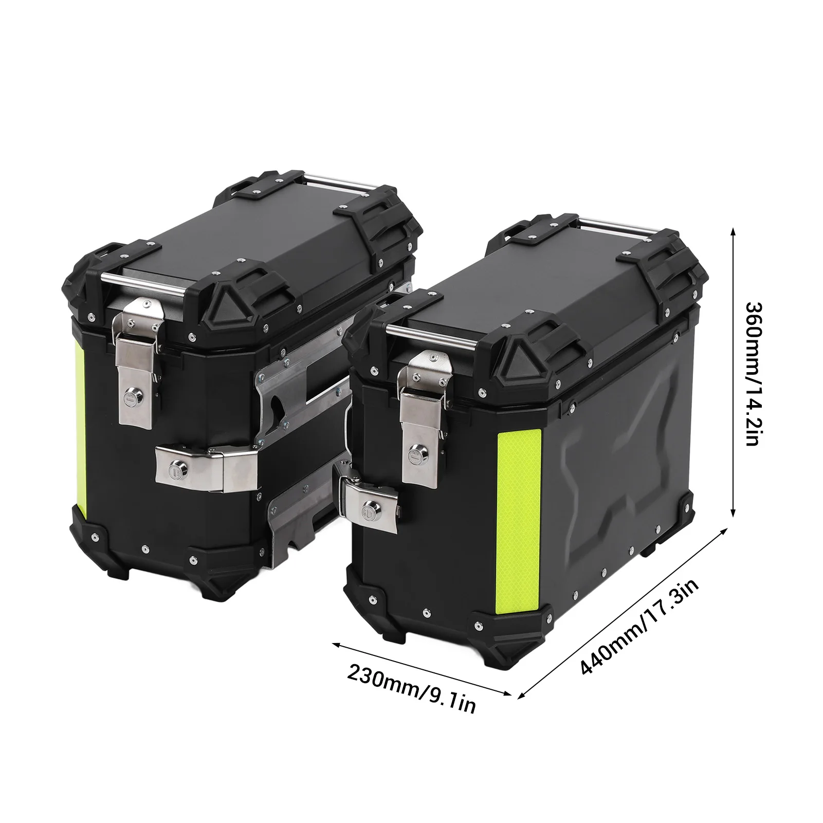 Motorrad Seite Satteltasche Box Tragbare Reflektierende Aufkleber Motorrad Seite Fall Wasserdicht für Roller für Helm Gepäck