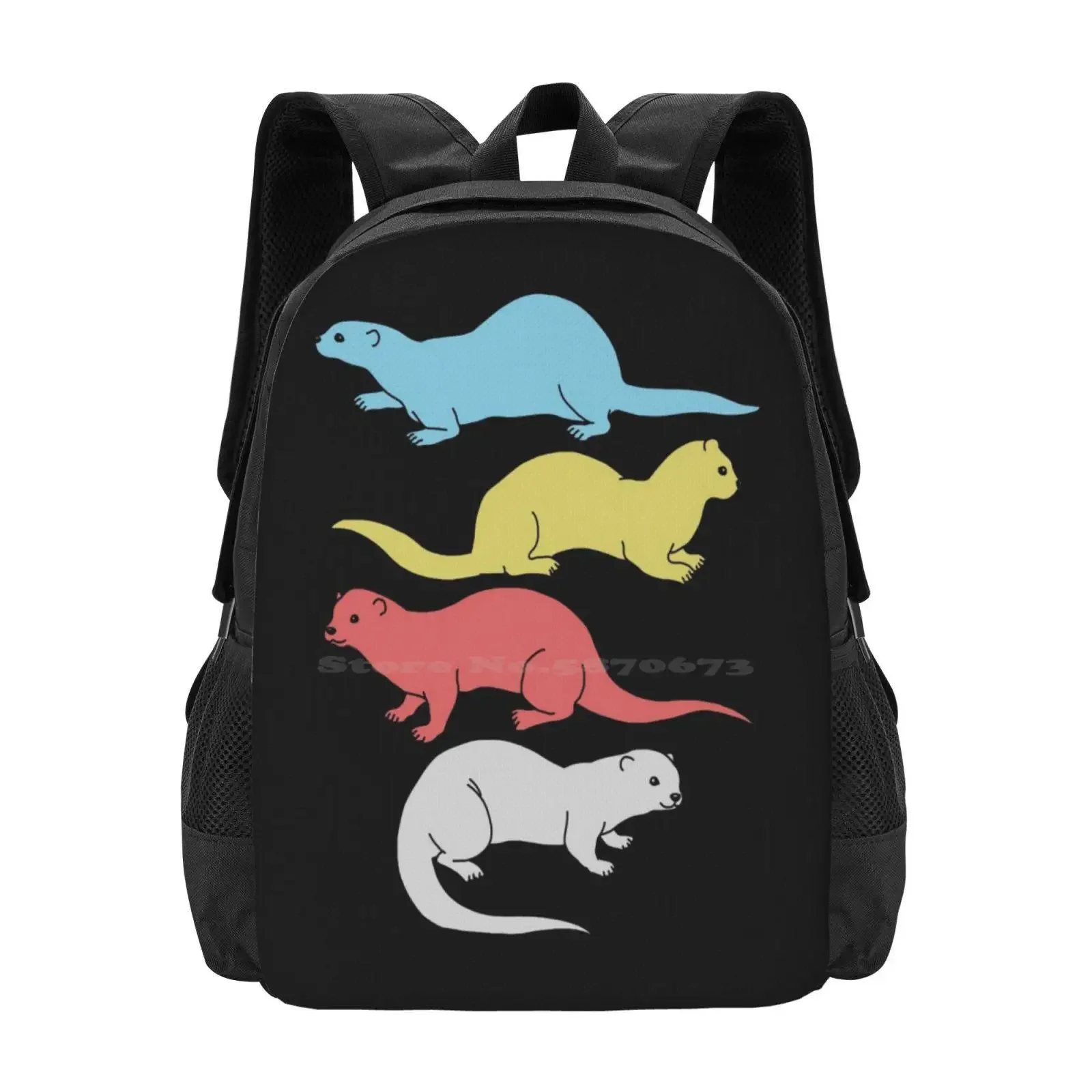 

Retro Otter Always Be An Otter Vintage Sea Otter Lover Hot Sale Schoolbag Backpack Fashion Bags Cute Otter Be An Otter Playful