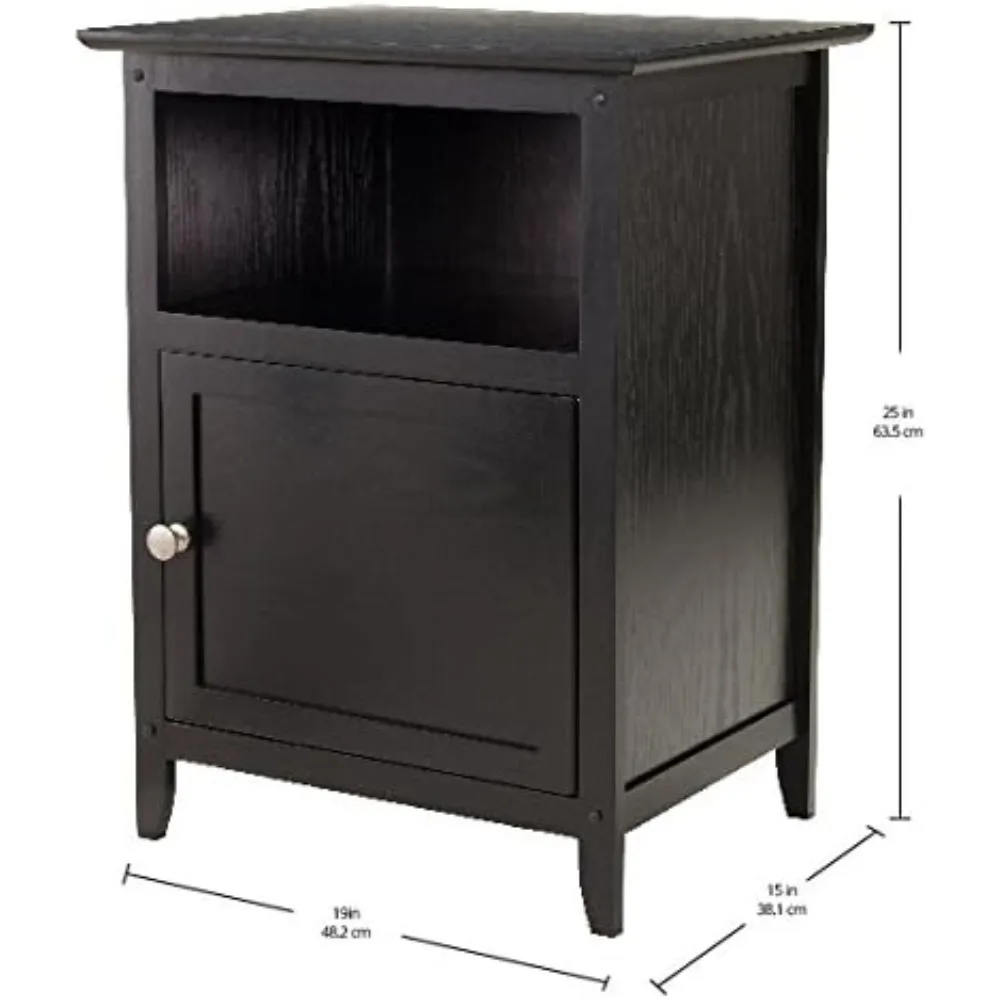 طاولة أنيقة باللون الأسود مقاس 19 بوصة