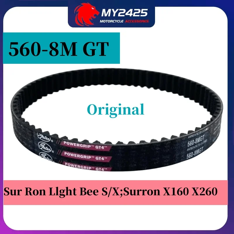

Original Light Bee S/X Electric Motorcycle 8M 560 560-8MGT For Sur-Ron Surron Sur Ron Light Bee S/X Transmission Belt Drive Belt