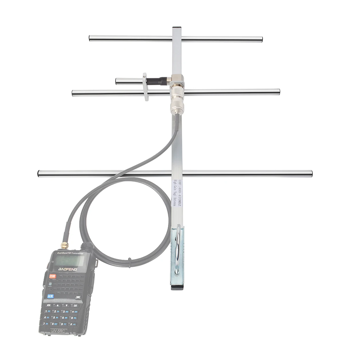 YNIBST Yagi Antenna UHF 400-470Mhz High Gain Outdoor GMRS Vertical Base Antenna For Ham Radio Repeater System