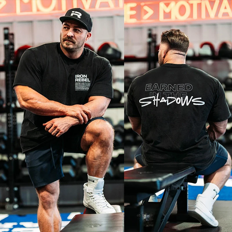 IR Rhino Loose Fitness Training Gym Leisure T-Shirt Men's and Women's Luxury Brand Top 2026 New