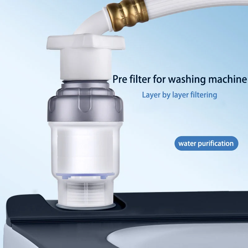 6-point Interface Household Washing Machine Pre Filter Tap Water Faucet Electric Water Heater Showerhead Scale Water Purifier