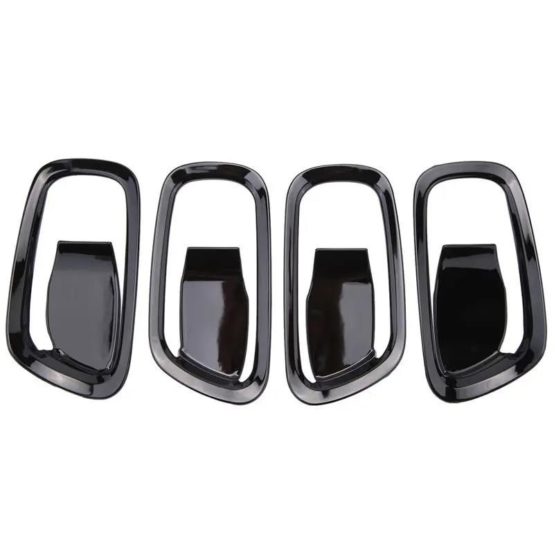 

A82U-4Pcs For NEW Inner Door Handle Bowl Panel Cover Trim For Honda HRV XRV XR-V HR-V 2022 2023 Glossy Black