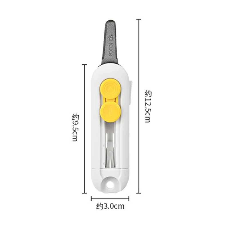 1-3pcs Magnetic Mini Box Cutter Retractable Blade Portable Letter Opener & Paper Cutter Retractable blade Durable ABS material