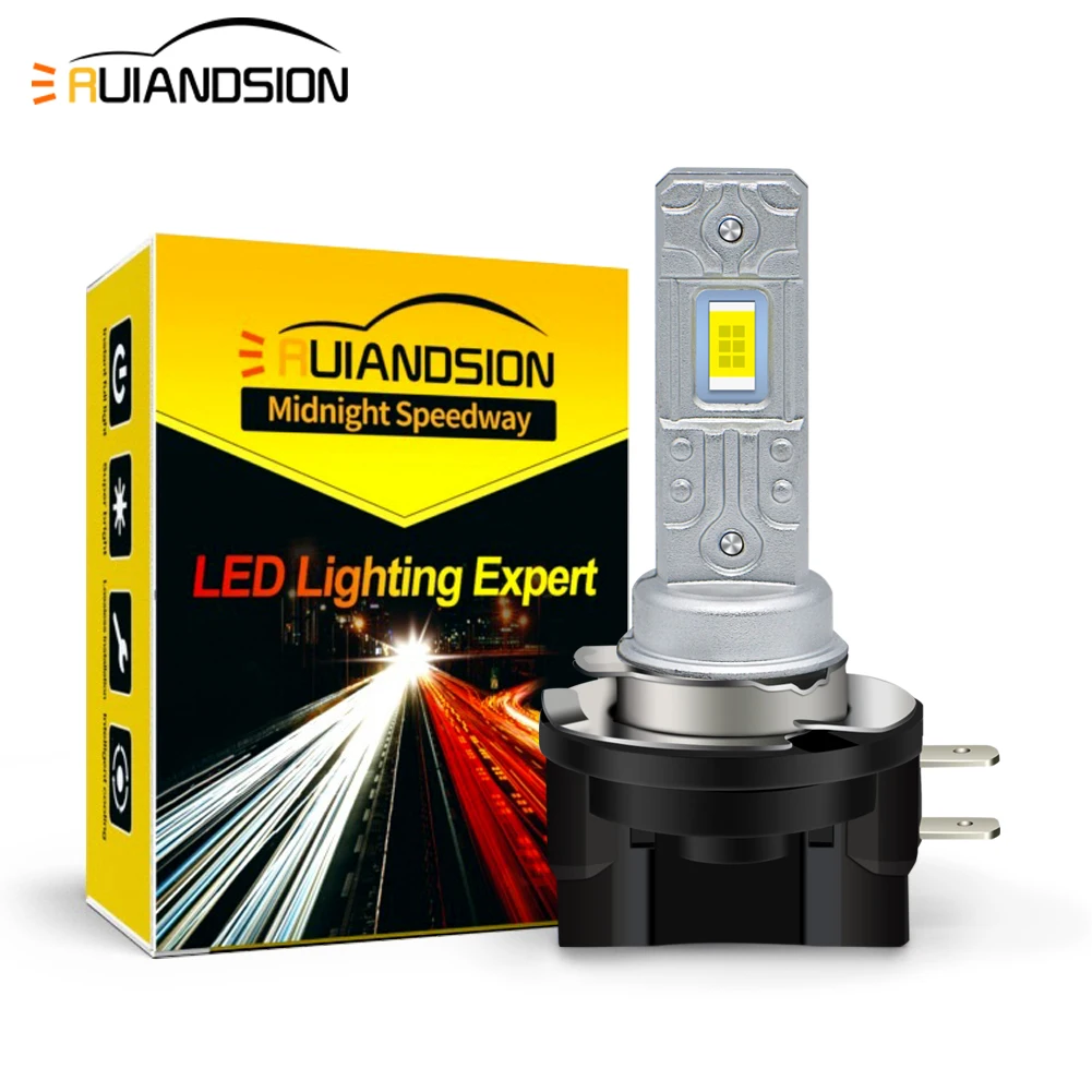 

1PCS Ruiandsion H8B H9B H11B LED Fog Light Bulbs 6000K White 3600LM Canbus Error Free For Car Fit Truck SUV Fog Lamp Replacement