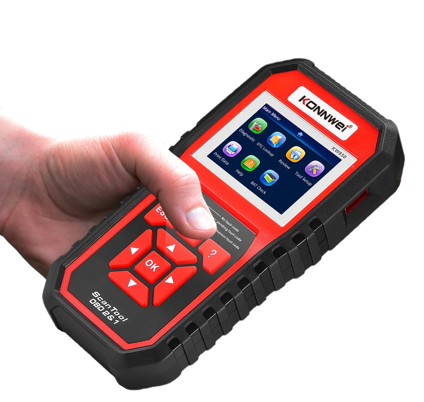 2026 KONNWEI KW850 Car OBD2 Diagnostic Tools Auto Scanner Engine System Check Live Data Clear Code Reader DTC Lookup Fault Code
