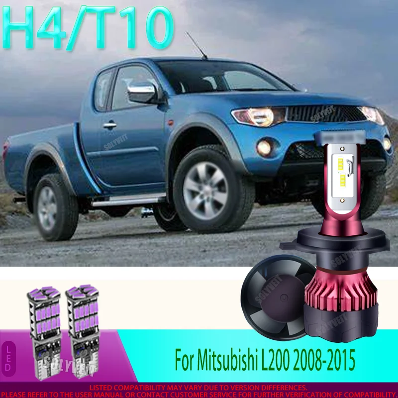 

Serious Light for Serious Drivers 2pcs LED Car Headlight High Low For Mitsubishi L200 2008 2009 2010 2011 2012 2013 2014 2015