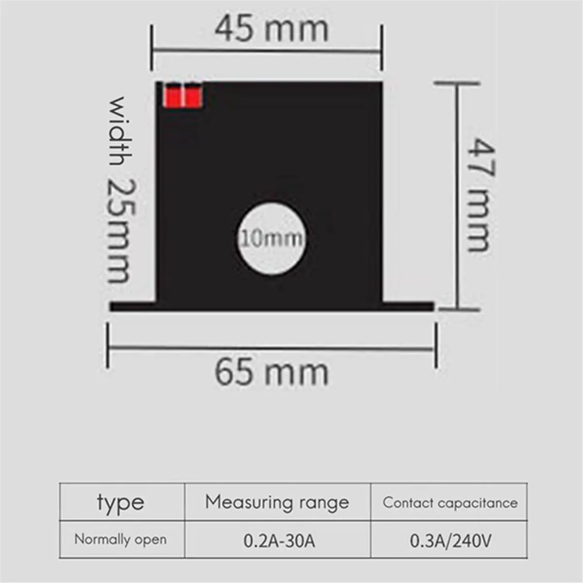 M3050 Current Sensing Switch Induction Relay Switch 30A Plc Signal over Limit Closed Current Switch Sensor