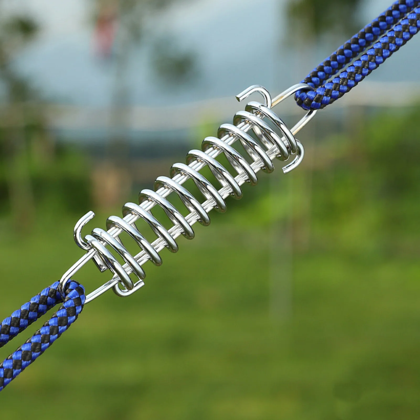 Tent Spring Buckle Stainless Steel High Strength Tightness Adjustment Rope Tensioner Awning Fixed Hook Buckle