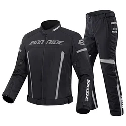 HEROBIKER Motorcycle Jacket Men Waterproof Moto Jacket Wearable Motorbike Biker Riding Racing Suit Four Seasons