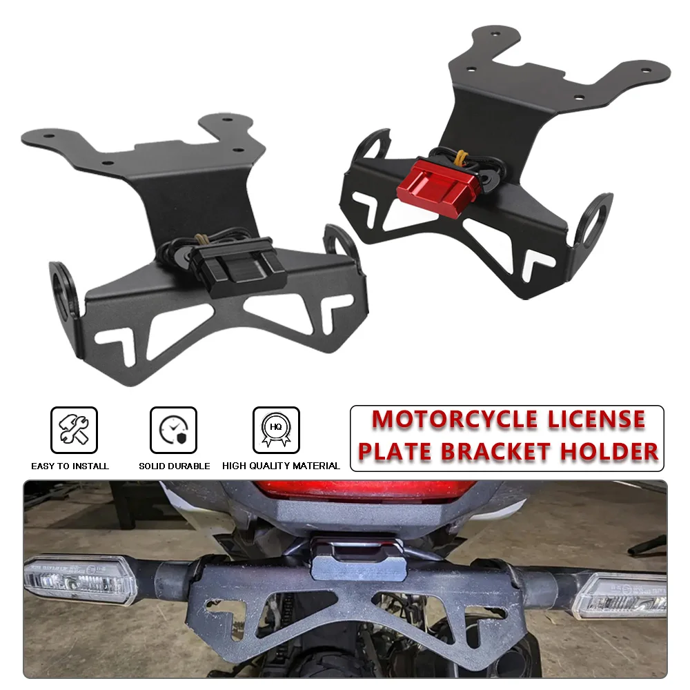 For Honda CRF 1100 L Africa Twin DCT ES Adventure Sports 2020 2021 2022 2023 Motorcycle License Plate Holder CRF1100L Africatwin