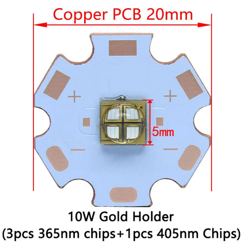 3W 3535 10W 5050 SemiLEDs Led UV Purple 365nm 405nm 420nm  Lamp Light Diode LED phosphor lighting /UV air purif /Bactericidal