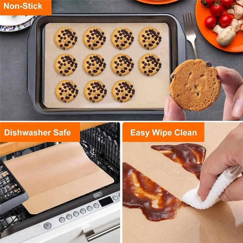 NEW HOT In Stock-Silicone Baking Mat Roll-12IN X 10FT Non Stick Heat Baking Mats, No Slip Reusable Freeze Dryer Mat,Pastry Mat,C