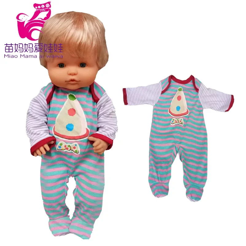 16 Inch Reborn Baby Doll Clothes for 35cm Nenuco Ropa Y Su Hermanita Doll Romper Accessories