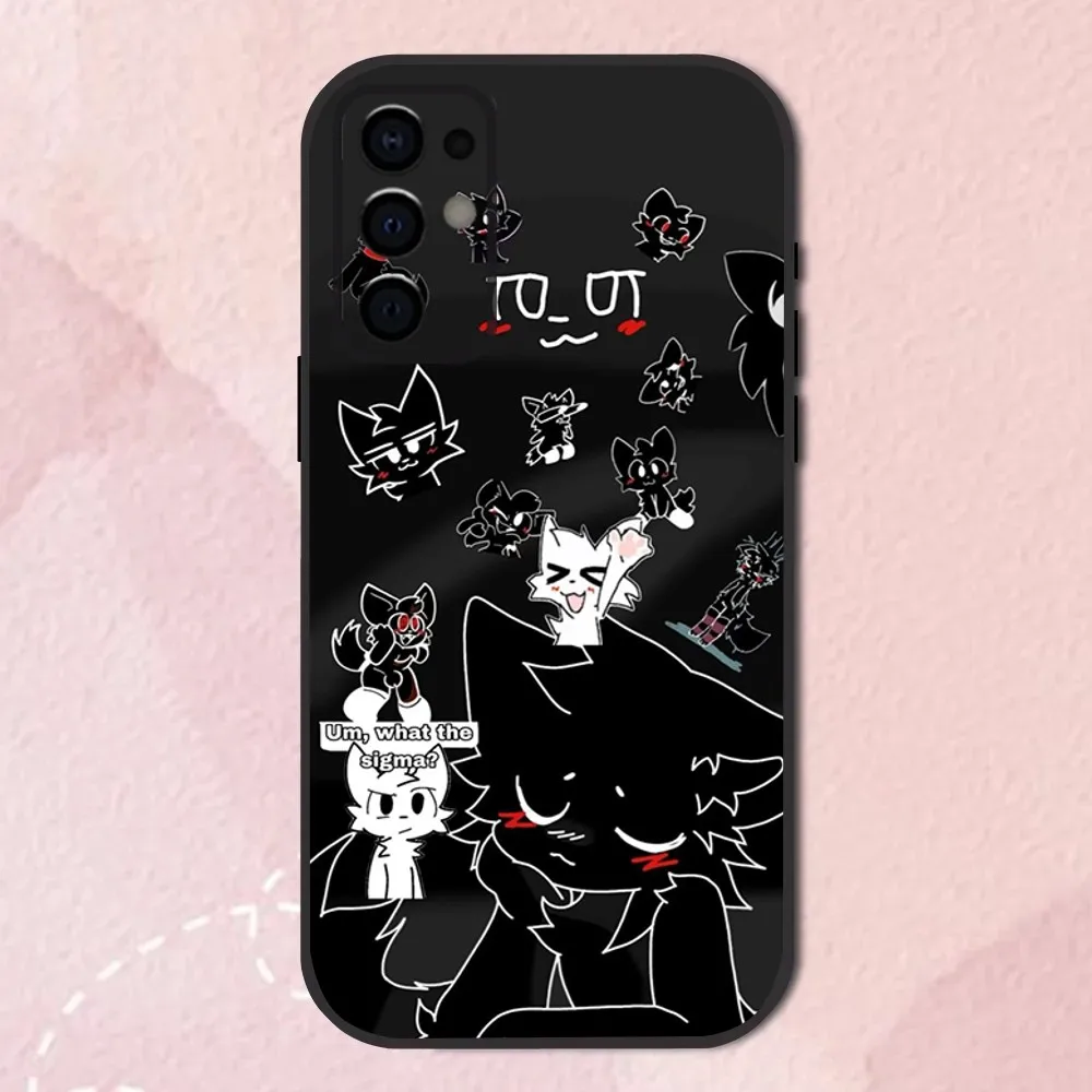 B-Boykisser Cat Cute Phone Case For Samsung S24,S21,S22,S23,S30,Ultra,S20,Plus,Fe,Lite,Note,10,9,5G Black Soft Shell