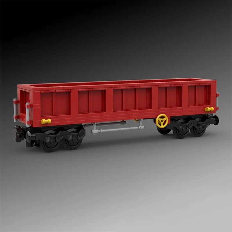 

Конструктор MOC: Открытый угольный вагон, модель пассажирского вагона, детский конструктор-поезд, игрушка для сборки, рождественский подарок