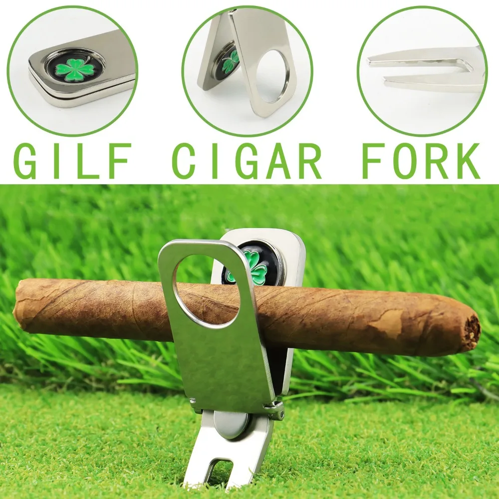 

Divot Tool Putting Green Fork Ball Marker 6 in 1 Golf Green Fork Portable Multipurpose Golf Pitchfork Golf Divot Repair Tool