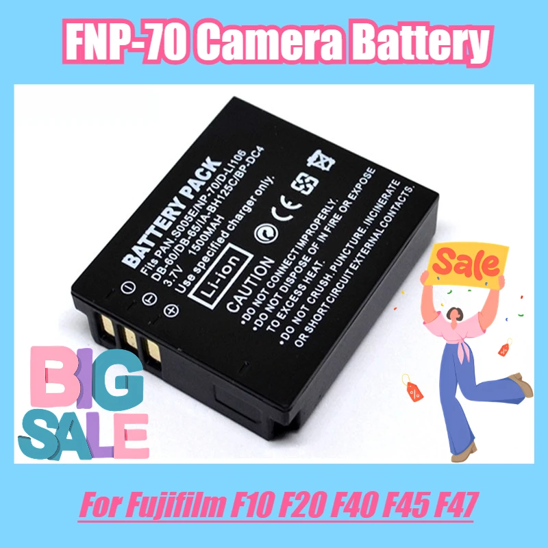 

FNP-70 Camera Battery 3.7V 1500mAh for Fujifilm F10 F20 F40 F45 F47