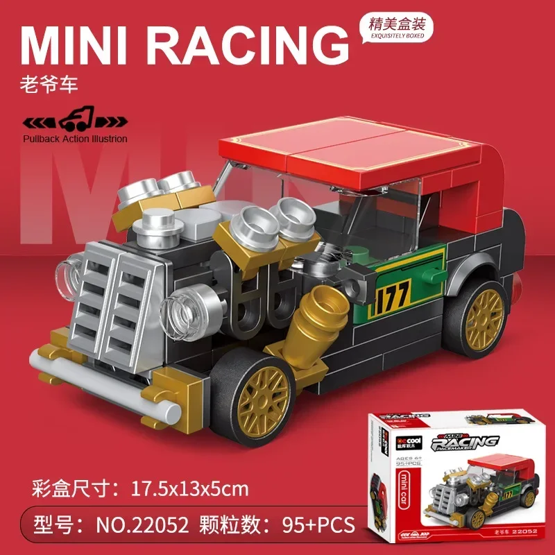 Racing Auto Bus Engineering Fahrzeug Krankenwagen Zurückziehen Modell Bausteine Ziegel Spielzeug Kinder Jungen Kompatibel Mit Lego